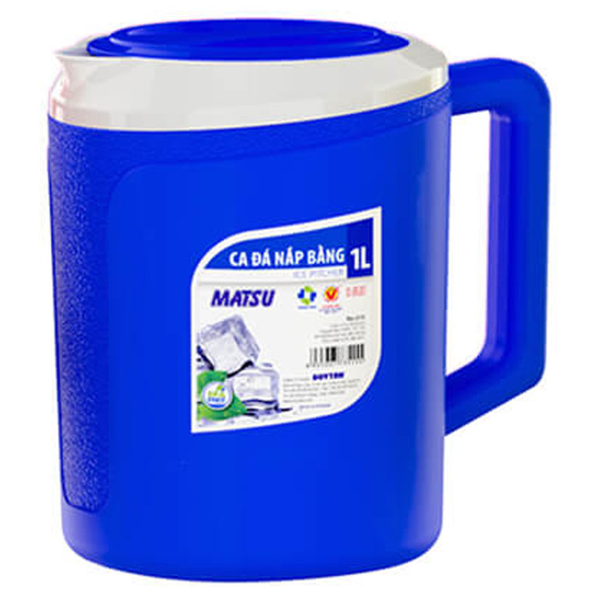 Ca đá nắp bằng 1 lít Duy Tân No.515 màu ngẫu nhiên