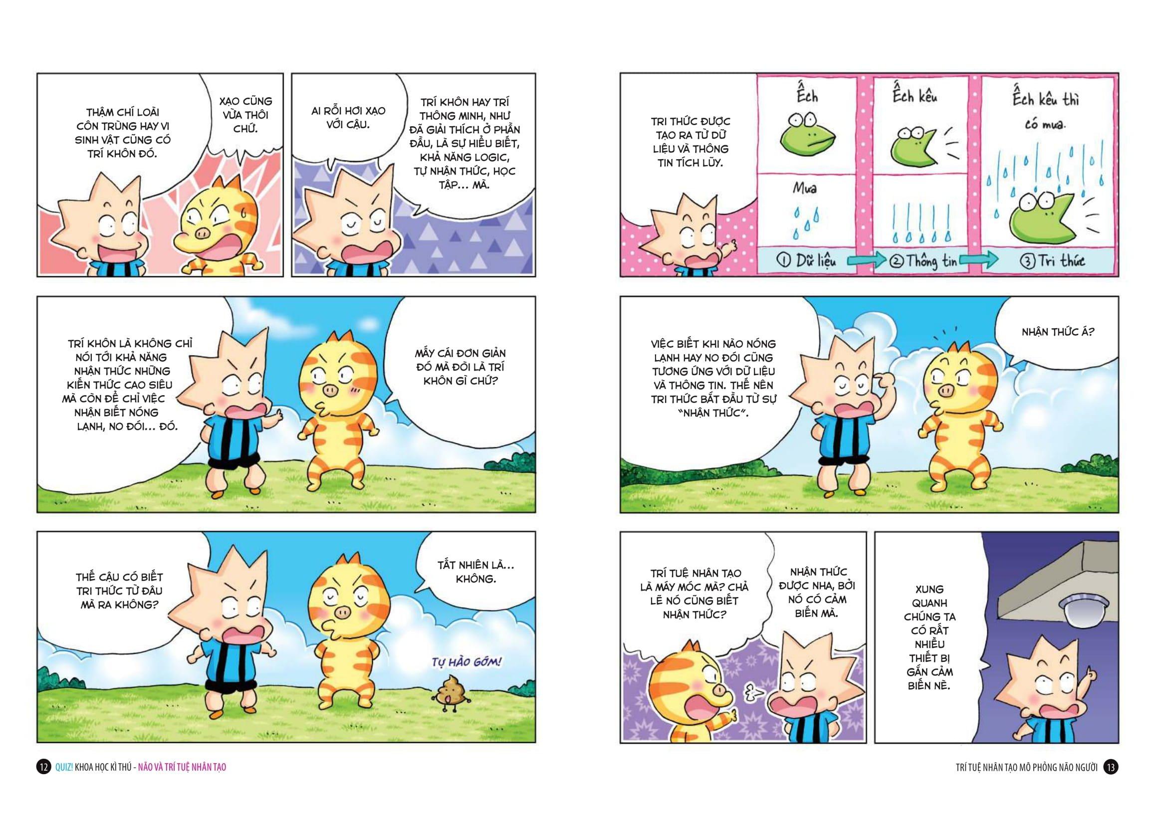Sách - Quiz! Khoa Học Kì Thú - Não Và Trí Tuệ Nhân Tạo