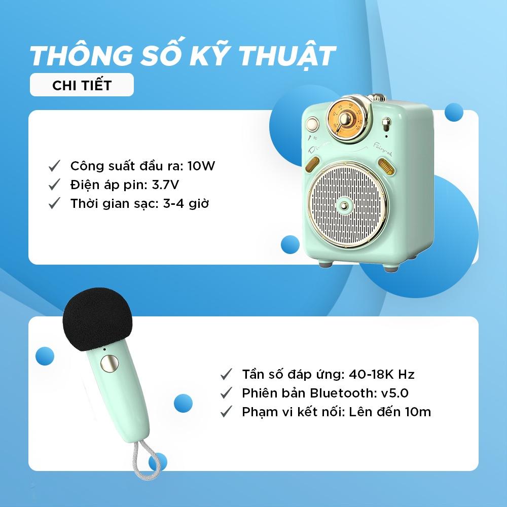 Bộ loa mic mini hát karaoke hát gia đình Divoom, nhiều tính năng đa dạng, màu sắc dễ thương, âm thanh trầm ấm