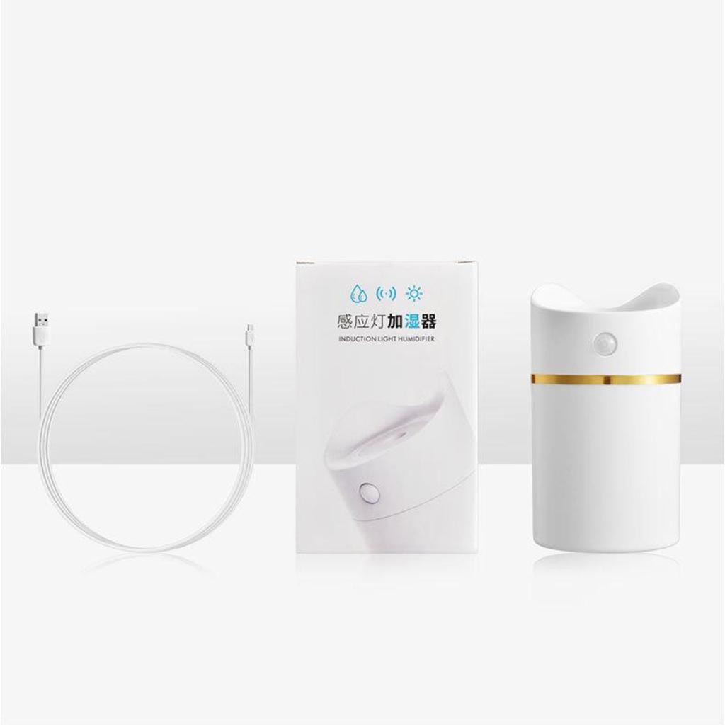 USB LED Ultrasonic Home Office Humidifier Air Diffuser Purifier Mist Maker Pink