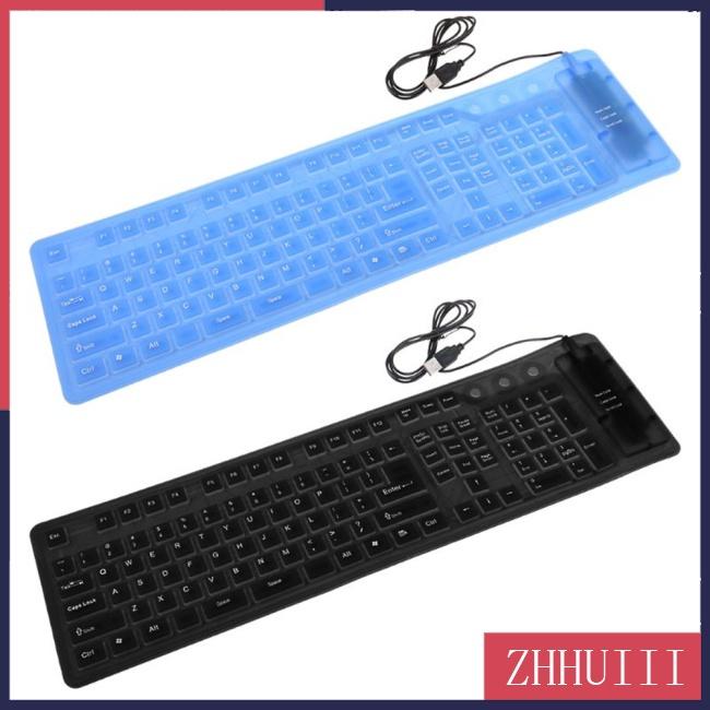 Bàn Phím Silicone Mềm JT 109 Phím Chống Nước Có Thể Gập Lại Cho Windows