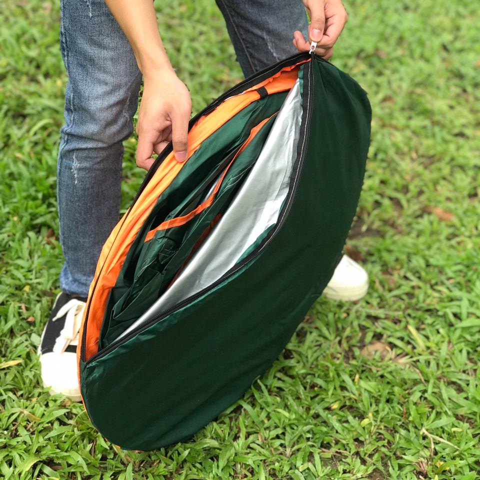 Lều Phượt Du Lịch 4 Người, Lều Cắm Trại Tự Bung Cửa 2 Lớp Chống Muỗi, Gấp Gọn Tiện Lợi, Chống Nước, Chống Tia UV Hiệu Quả, Lều Dã Ngoại Kích Thước 2mx2mx1m3