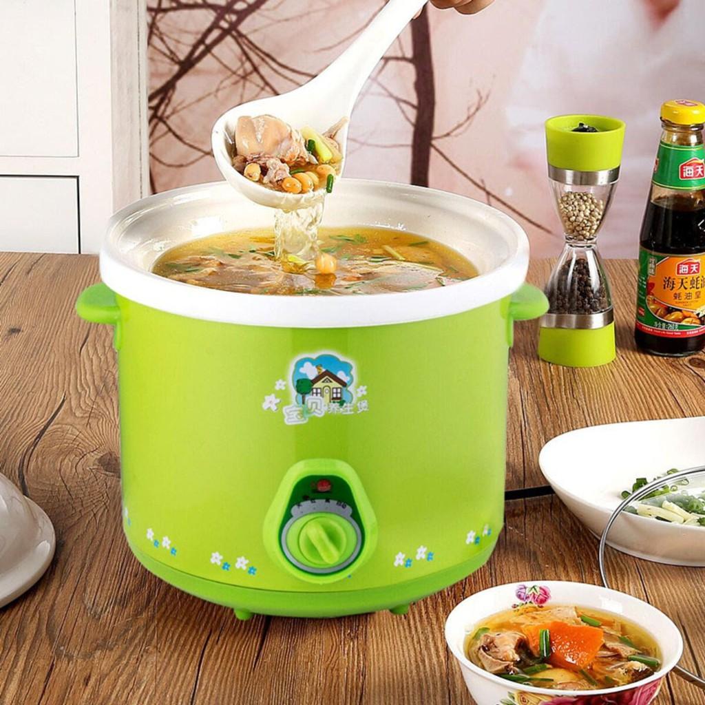 Nồi hầm cháo xanh Nồi kho cá nấu cháo hầm thịt đa năng 2.5 lít - Nồi ninh hầm thực phẩm