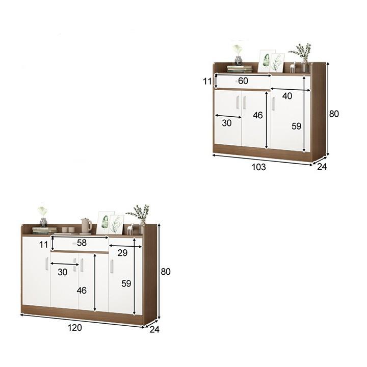 Tủ giày 5 tầng phong cách cổ điển cao cấp, tủ giày gỗ 1m2