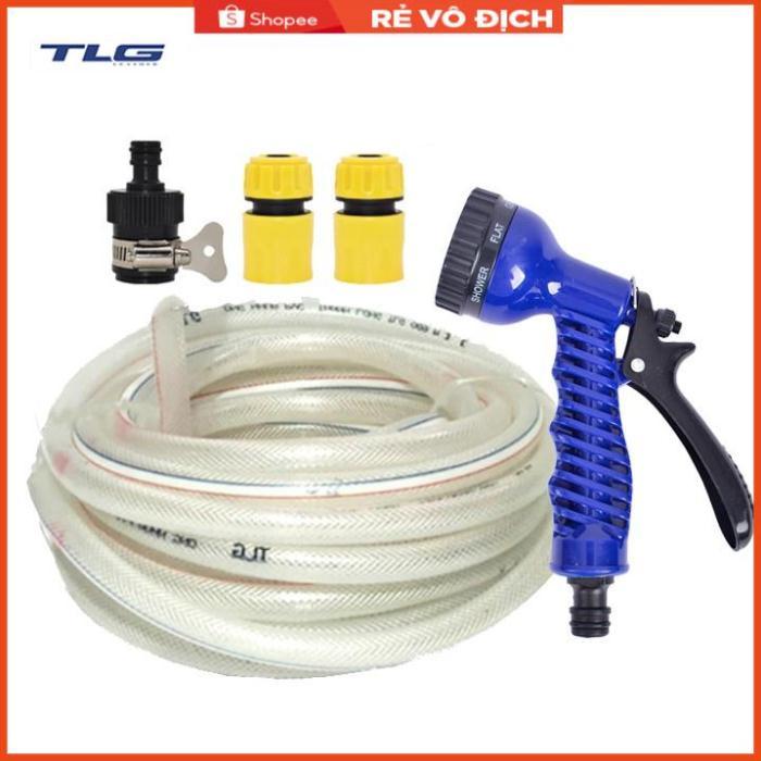 Bộ dây tăng áp 3 lần vòi xịt nước rửa xe, tưới cây loại 15m  206843
