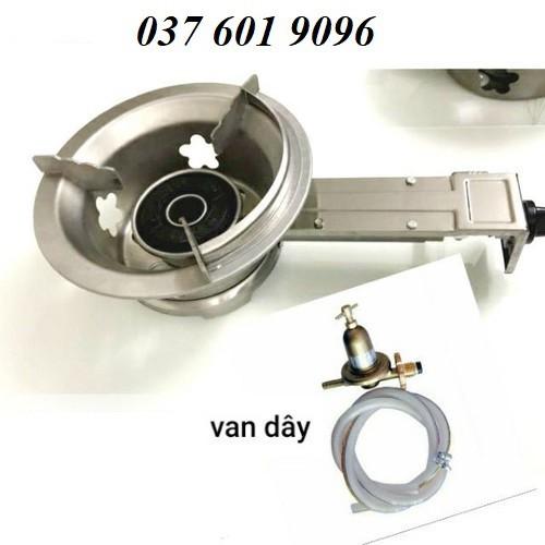 Bếp ga công nghiệp inox toàn thân kèm van dây