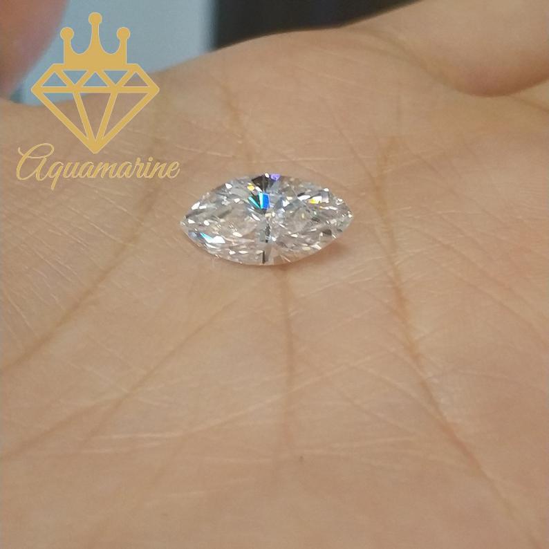 Kim cương nhân tạo Moissanite Marquise