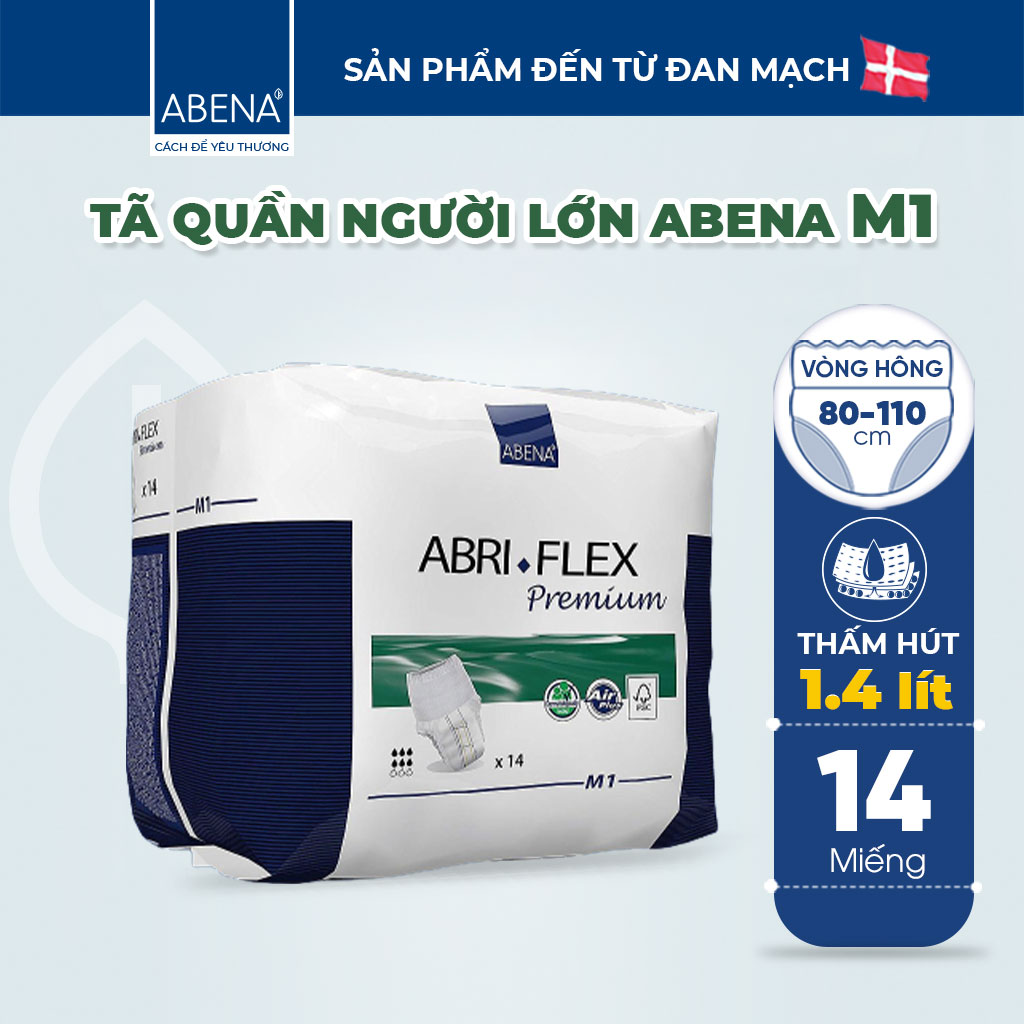 [Thấm hút 2400ml] Tã quần người lớn, người già, sau sinh ABENA ABRI FLEX PREMIUM nhập khẩu Đan Mạch