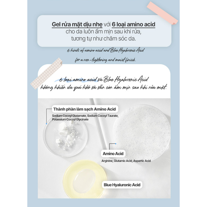 Sữa Rửa Mặt Dạng Gel Dịu Nhẹ Dành Cho Da Nhạy Cảm Và Da Khô Laneige Water Bank Blue Ha Cleansing Gel 200ml