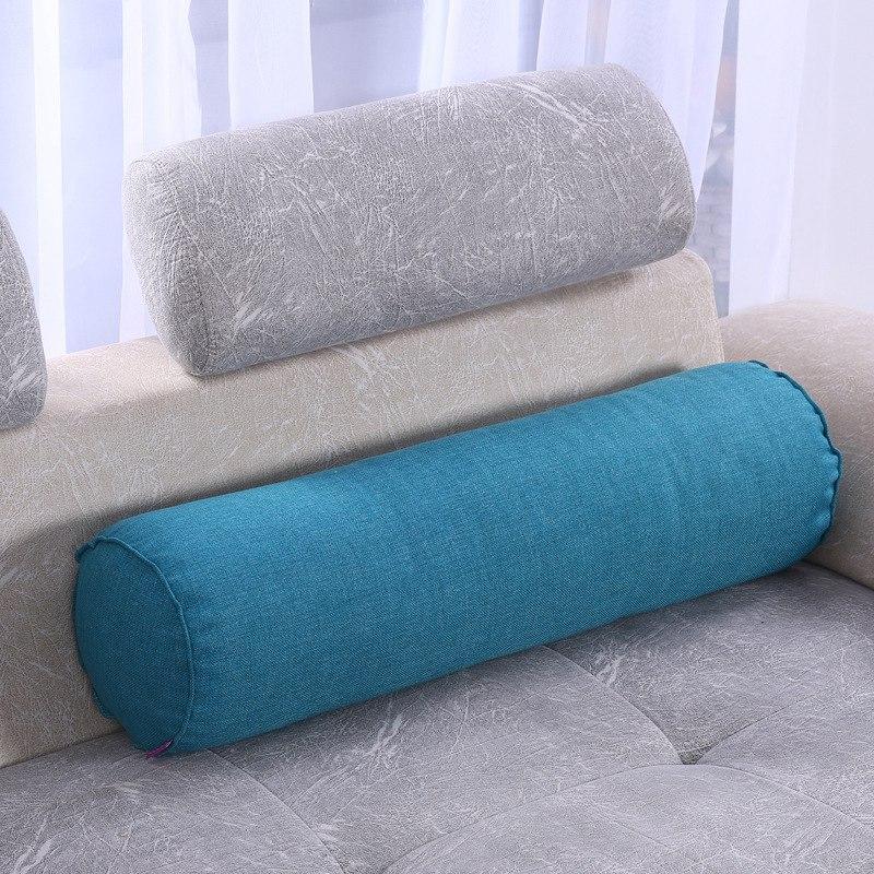 Bông Gối Ngủ Giường Sofa Gối Tròn CuộN Đệm Cổ Tử Cung Gối Đầu Chân Hỗ Trợ Lưng Du Lịch Cột Eo Gối