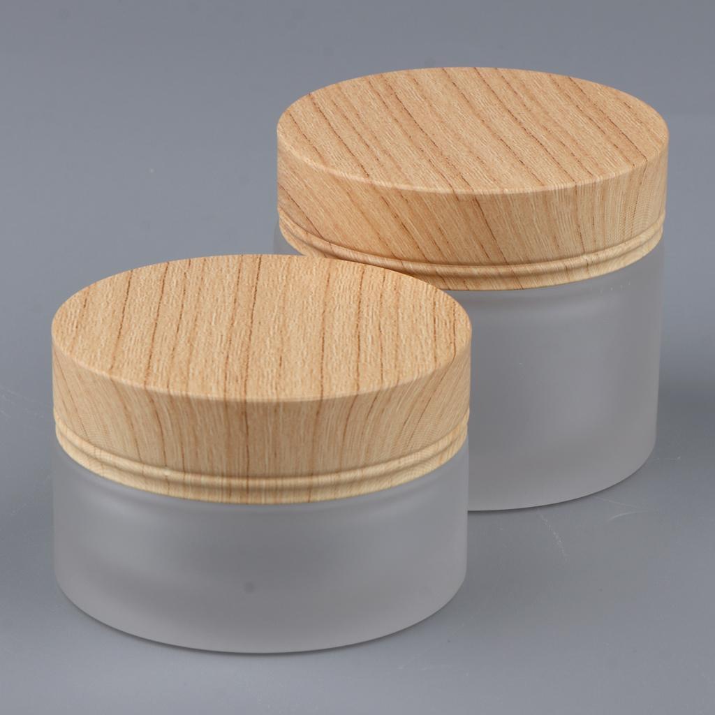 2 Pieces Empty Pot Cosmetic Bottle Makeup Tin Cream Lotion Container