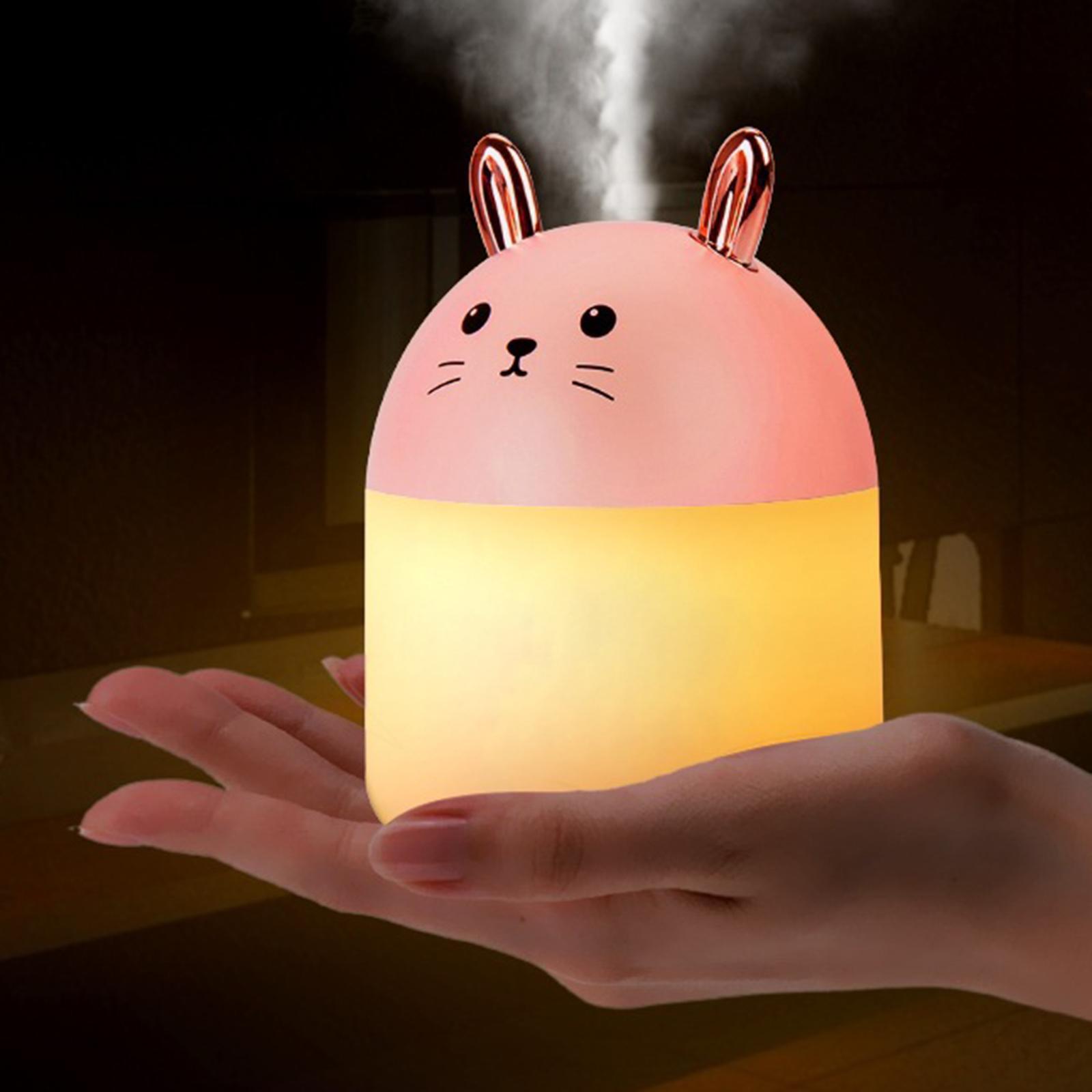 Cute Rabbit Wireless Humidifier Micro USB W/ 250ml Water Tank for Tabletop