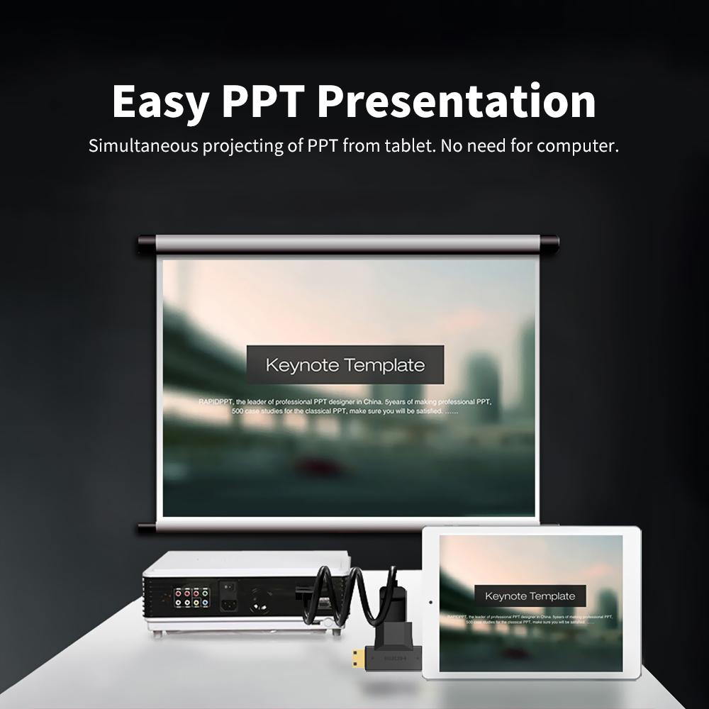 VENTION Mini/Micro HD to HD Adapter 2 IN 1 HD Converter for Tablet TV Displayer and Projector