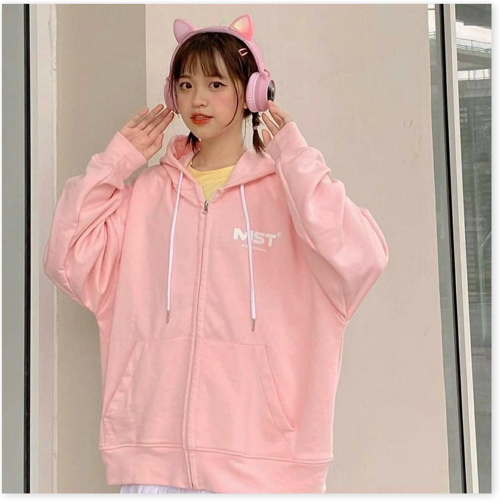 ÁO KHOÁC NỈ HOODIES DÂY KÉO,THIẾT KẾ HỌA TIẾT TRƠN NHƯNG KHÔNG KÉM PHẦN ĐẶC SẮC THỜI TRANG NYNA STORE66