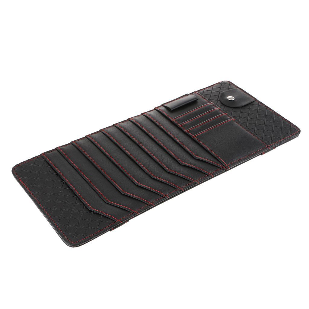 2- Multifunction Car Sun Visor CD Clip Storage Case CD Package Organizer