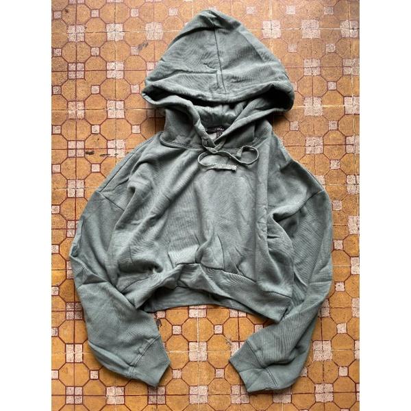 crop hoodie nỉ hàng xuất khẩu