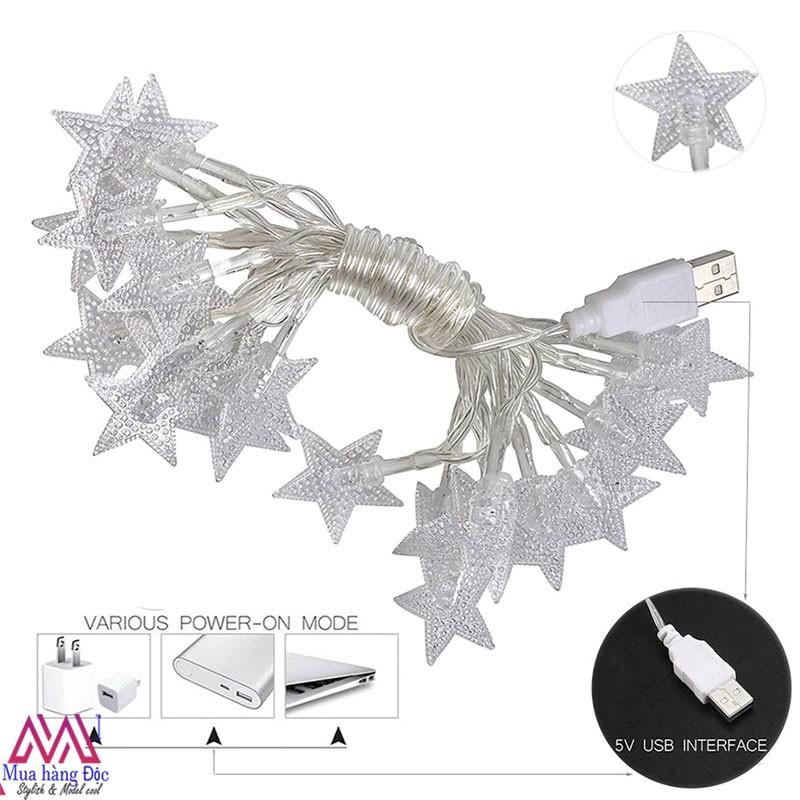 Đèn Trang Trí Dây Đèn Led Trang Trí Ngôi Sao START Nhiều Kích Thước