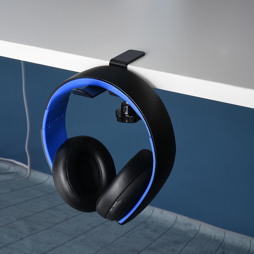 Headphones Headset Hanger Holder Under Desk Hook Clip with Adjustable Clamp