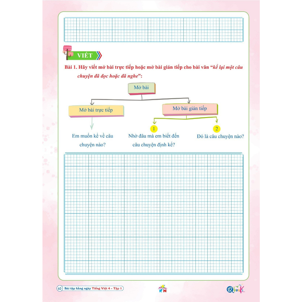 Sách - Bài Tập Hằng Ngày Tiếng Việt 4 - Tập 1