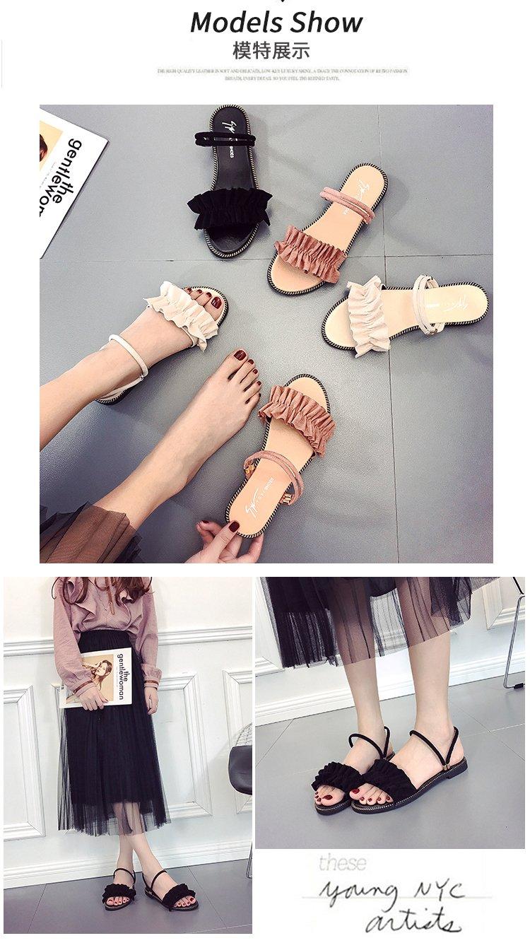Summer Fashion Two Open Toe Sandals Flat Shoes for Women