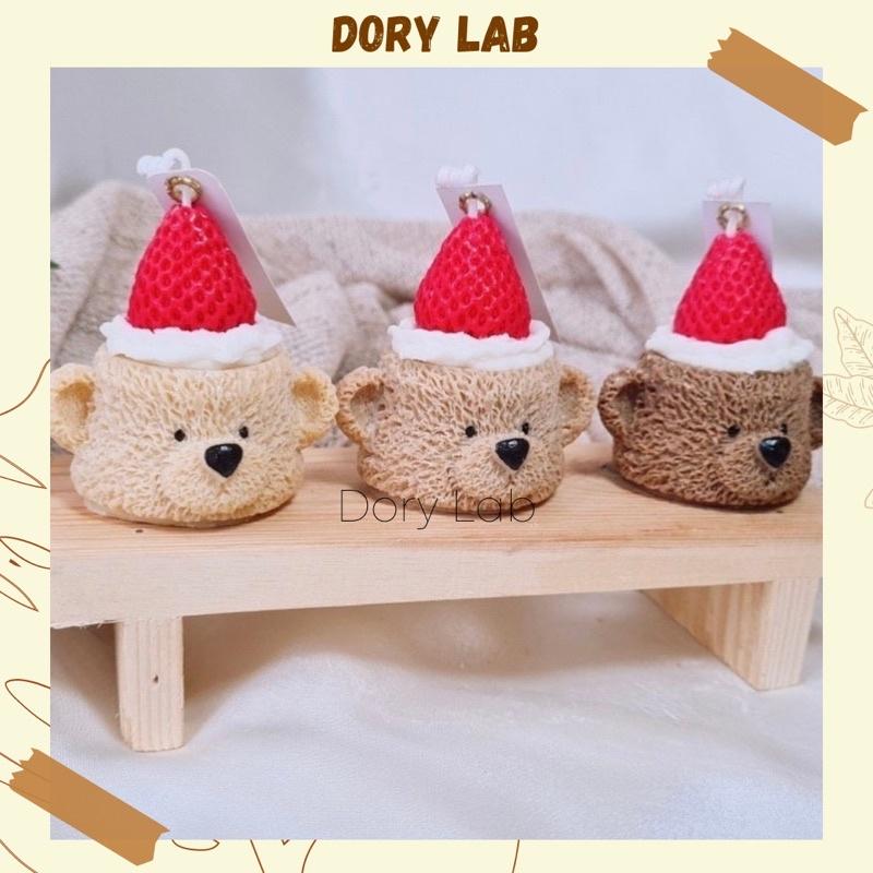 Nến Thơm Đầu Chú Gấu Mix Topping Nhiều Mẫu, Phụ Kiện Decor - Dory Lab