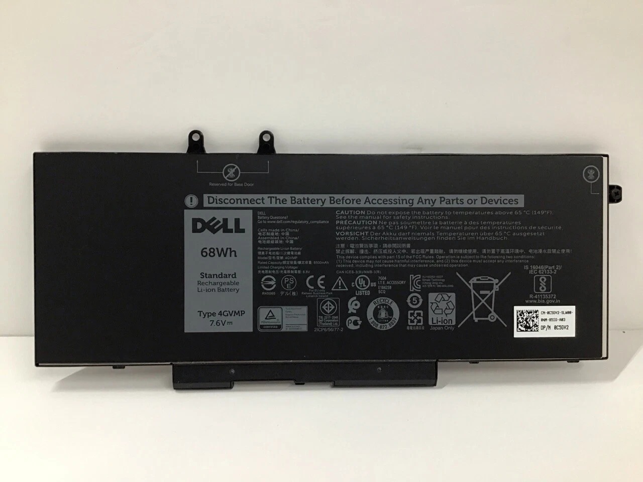 Pin 4GVMP mới cho Dell Precision 3540 M3540 Latitude 5400 5410 5500 5510 hàng nhập khẩu.