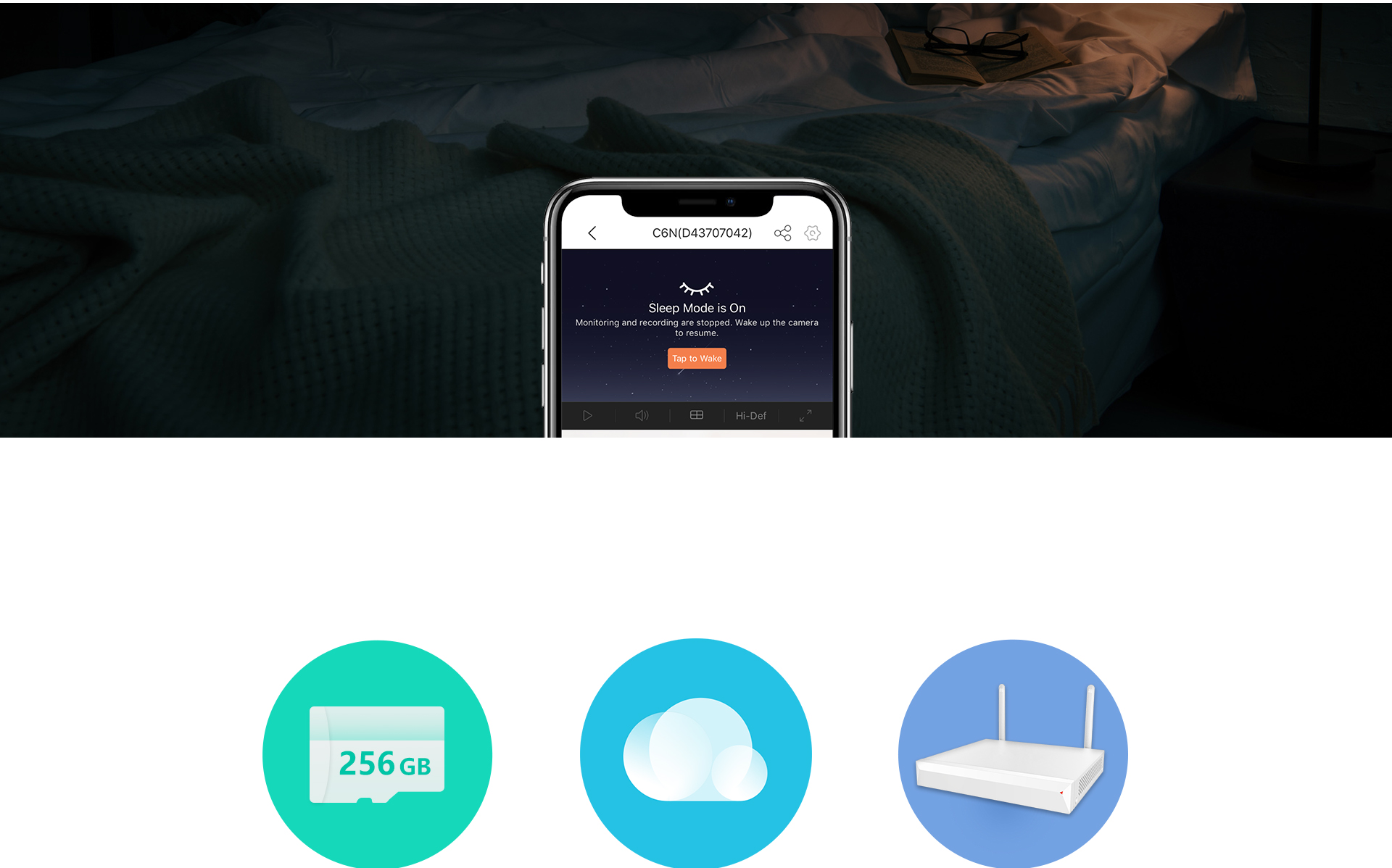 Camera wifi Ezviz C6N không dây xoay 360 độ đàm thoại 2 chiều - Siêu Nét