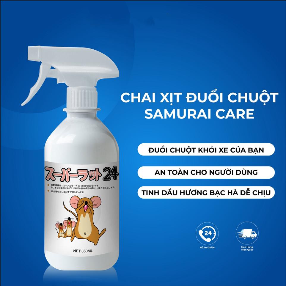 Chai xịt đuổi chuột SAMURAI CARE, không hóa chất độc hại, thân thiện với môi trường