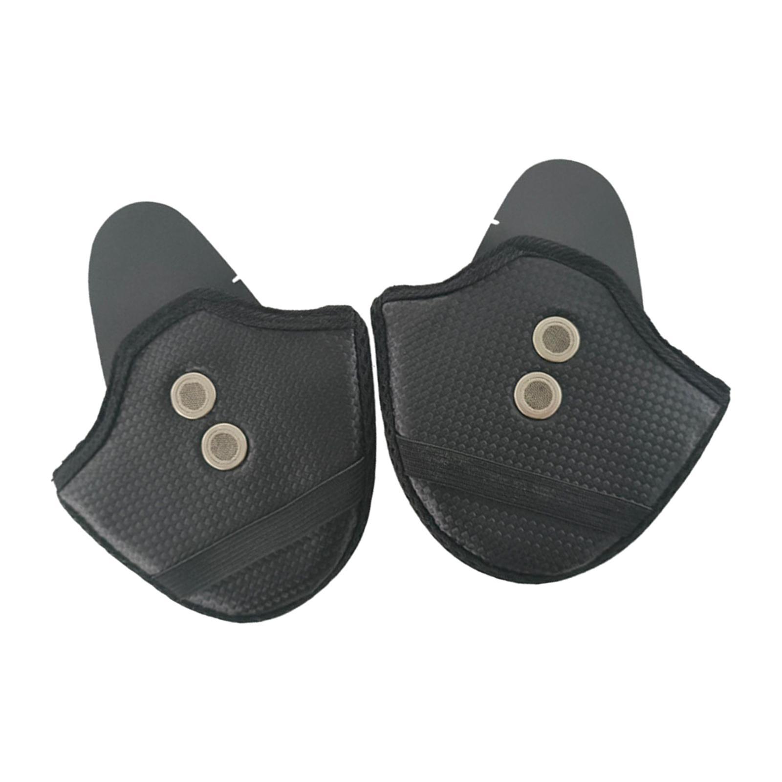 2x PU Leather Earmuffs Wind noise blocks Half Detachable Winter Ear Warmers Ear Protective Cover Ear Bezel Easy Installation