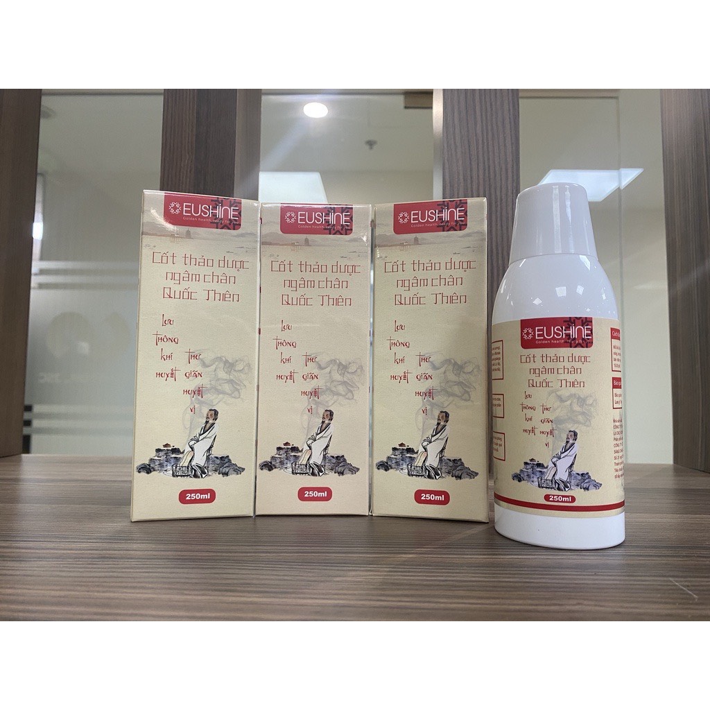 Cốt thảo dược ngân chân Quốc Thiên làm ấm cơ thể, tăng cường lưu thông khí huyết 250ml