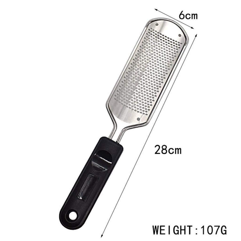 chà gót cầm tay inox và thép trắng.. tiện lợi chà da chết chân tay móng nail