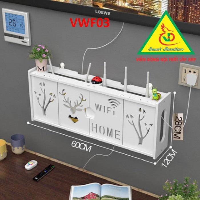 KỆ WIFI TREO TƯỜNG - TỦ KỆ ĐA NĂNG VWF01- NỘI THẤT LẮP RÁP VIENDONG ADV