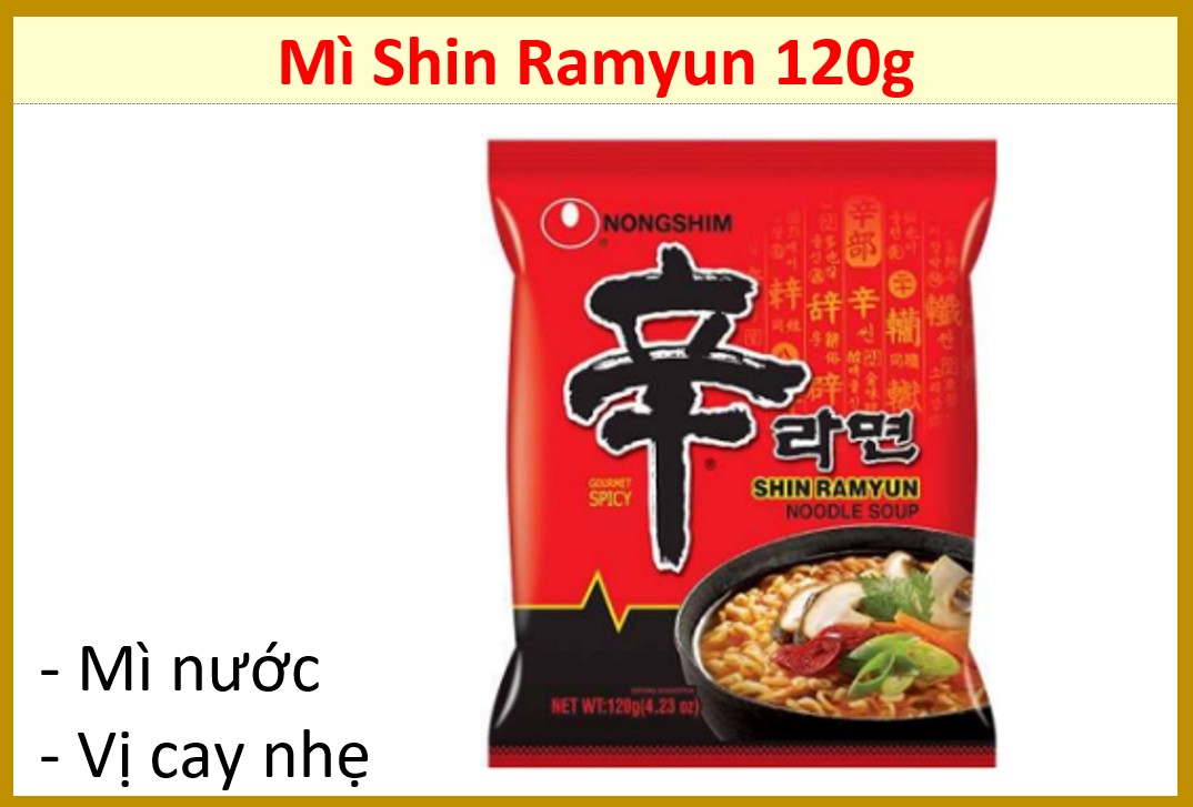 (LỐC 5 GÓI) Mì Shin Ramyun gói 120g