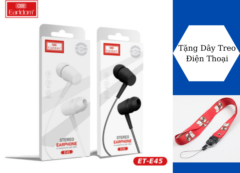 Tai Nghe với Mic 3.5mm In-Ear Stereo cho Điện Thoại Thông Minh/MÁY TÍNH/Pad - Hàng Chính Hãng