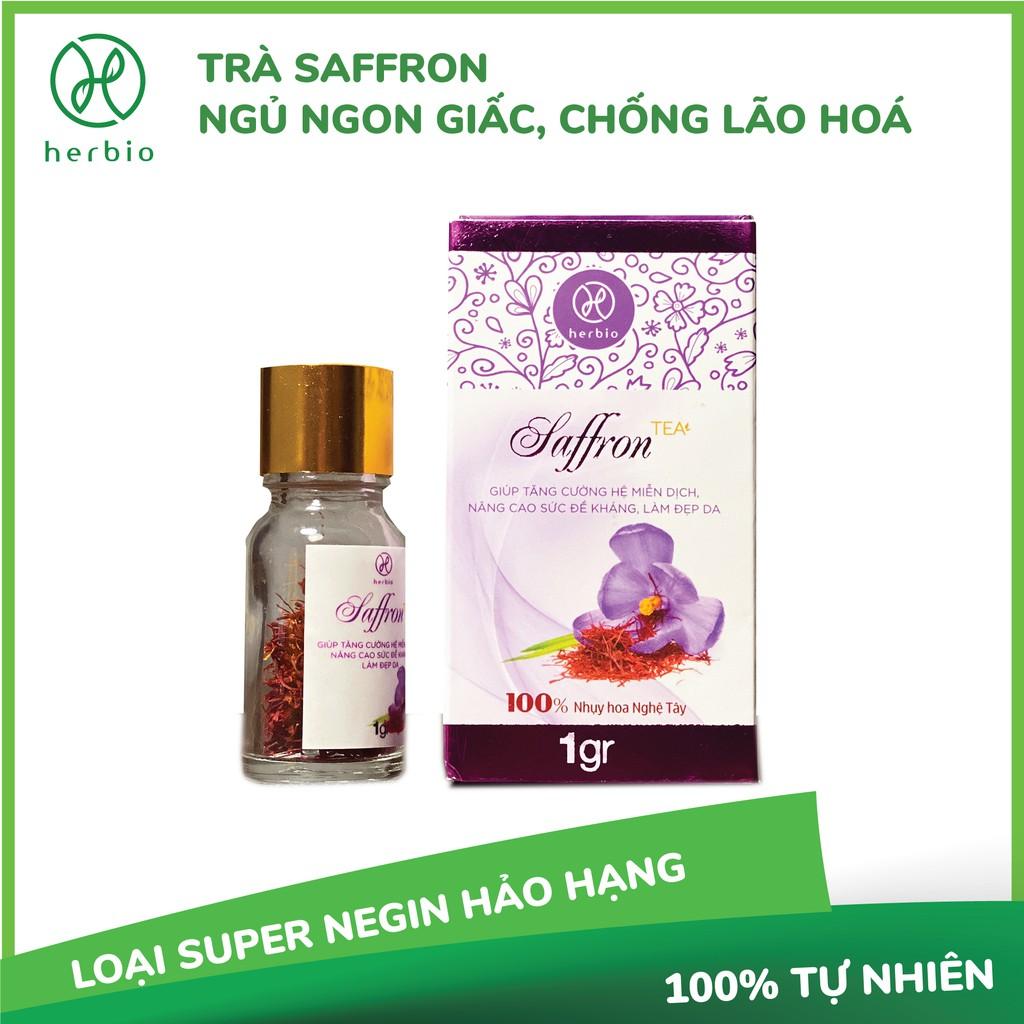 Nhụy Hoa Nghệ Tây Saffon Super Nergin loại 1 - Cải thiện giấc ngủ, nâng cao đề kháng, làm đẹp da - hộp 1gram