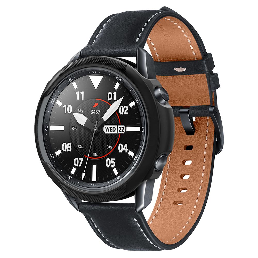 Ốp viền chống sốc Spigen Liquid Air màu đen cho Galaxy Watch 3 (45mm) - Hàng nhập khẩu