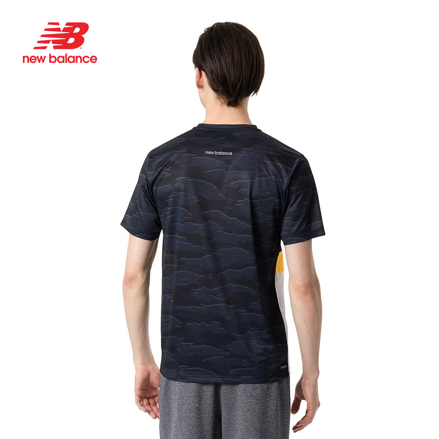 Áo thun tay ngắn thể thao nam New Balance STRIPED ACCELERATE SHORT SLEEVE - AMT03207BON (form châu á)