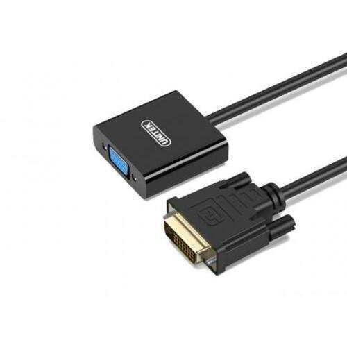 DÂY CÁP CHUYỂN ĐỔI CỔNG DVI RA CỔNG VGA DÀI 15CM Y-VG05001B UNITEK - HÀNG CHÍNH HÃNG