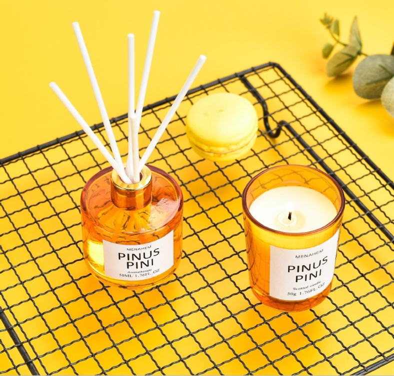 Set nến thờm và tinh dầu hoa Oải Hương Lavender
