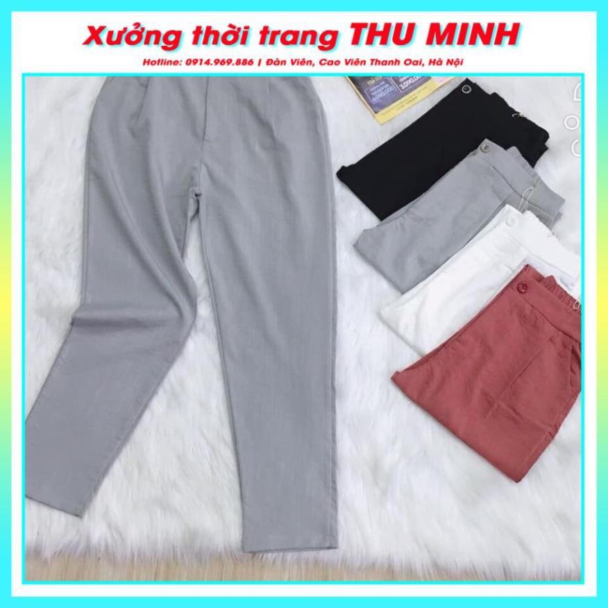 Quần dài baggy đũi thái. Chất đũi mát mềm mại cao cấp (40 - 65kg)