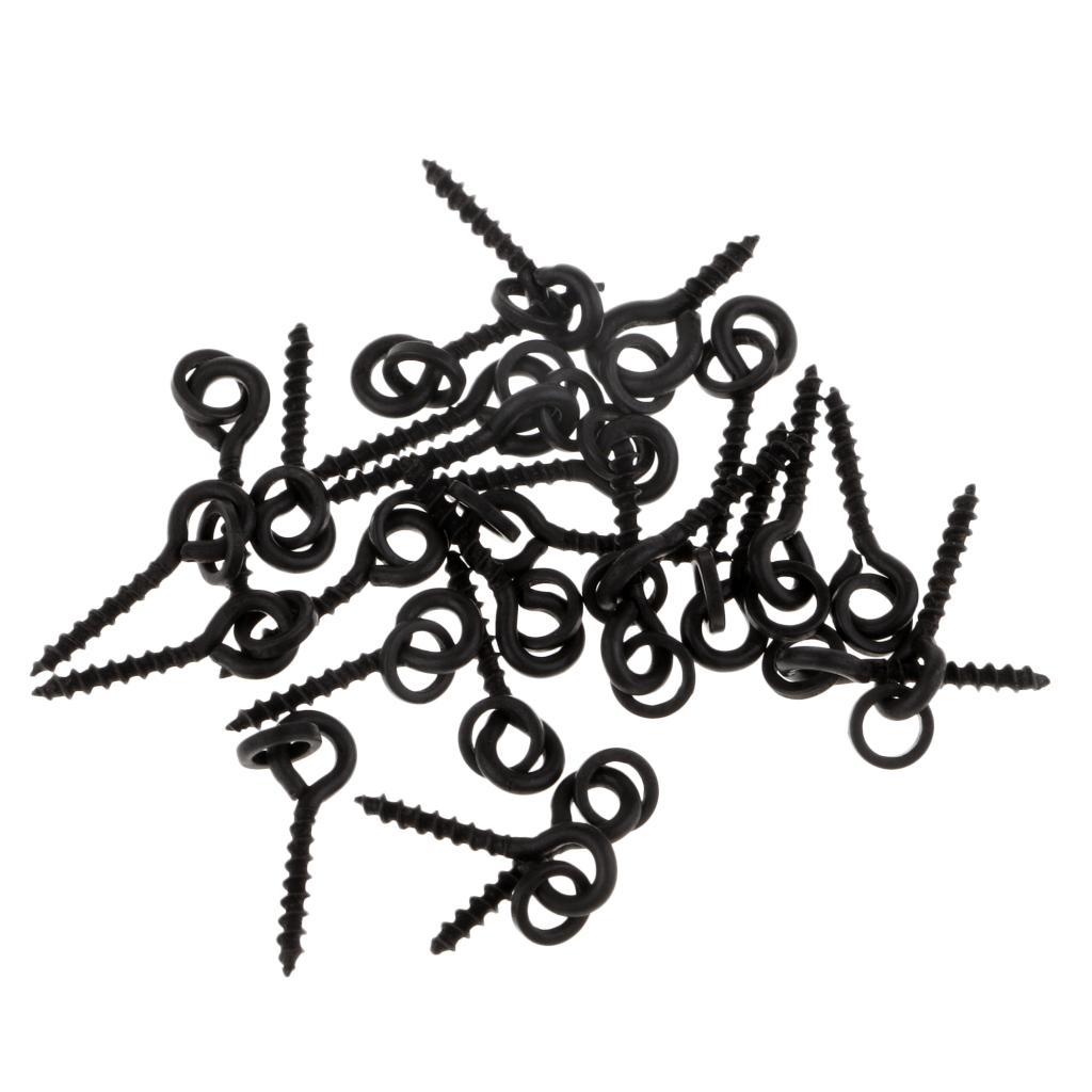 25pcs Carp Boilie Screw with Ring Bait Tool Chod Rigs Fishing Accessories