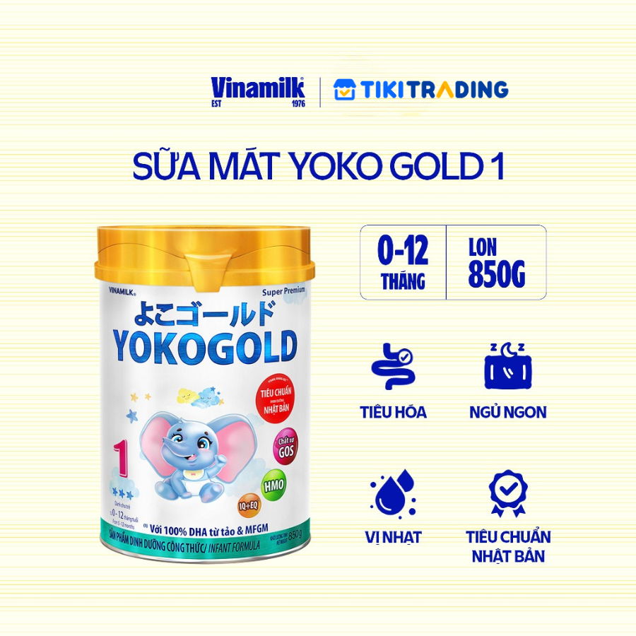 Sữa bột Vinamilk YOKOGOLD 1 850g (cho trẻ từ 0 - 1 tuổi)