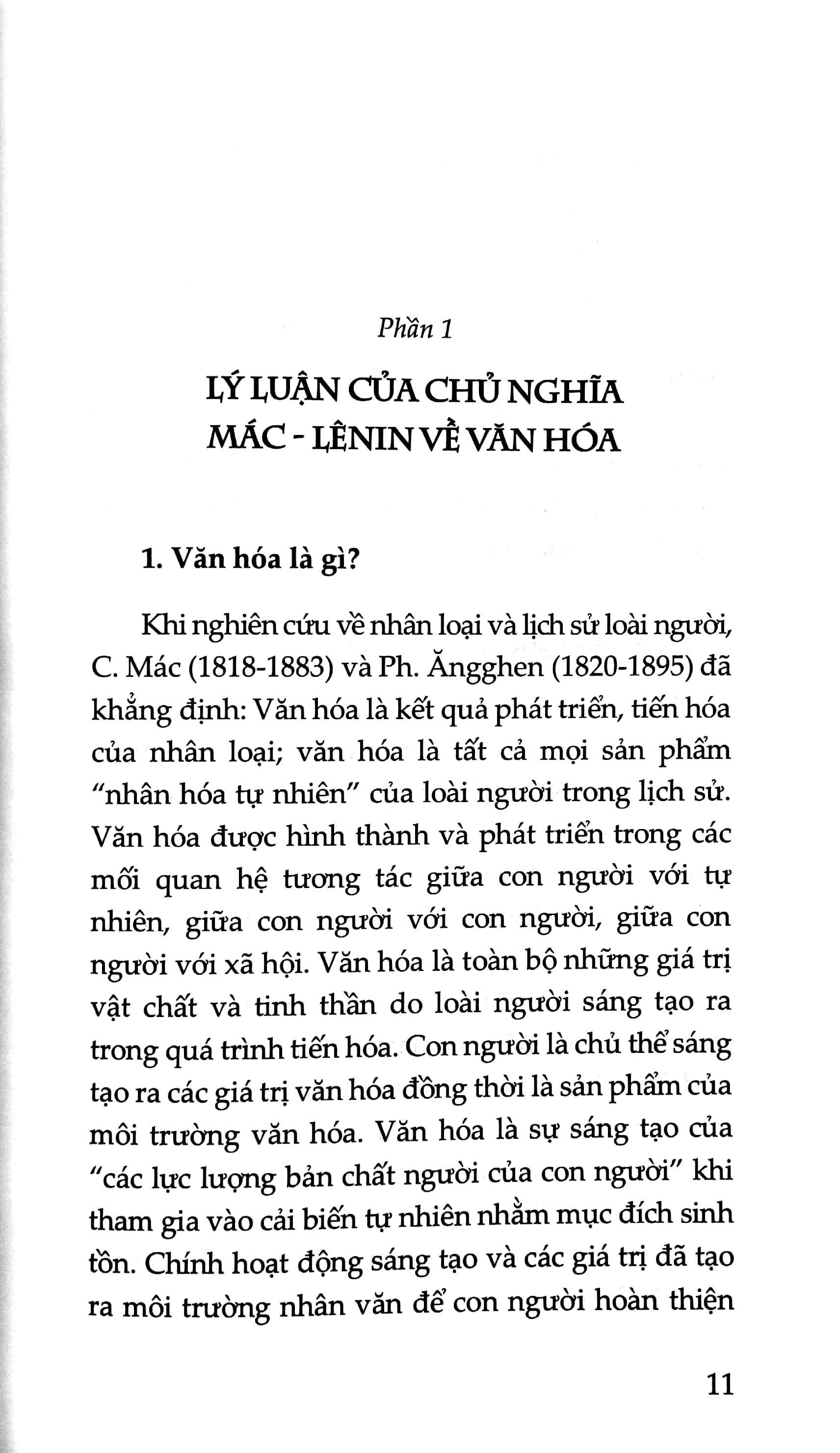 Thường Thức Lý Luận - Chủ Nghĩa Mác - Lênin, Tư Tưởng Hồ Chí Minh Về Văn Hóa