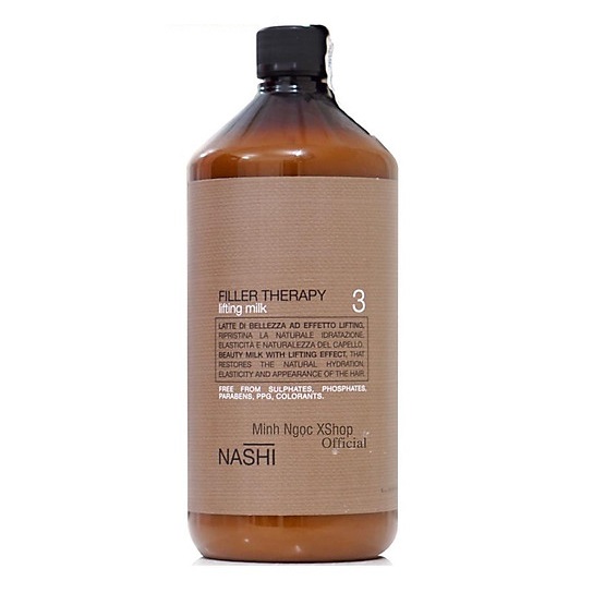 Dầu hấp sữa dưỡng phục hồi tóc Nashi Therapy chai số 3 1000ML