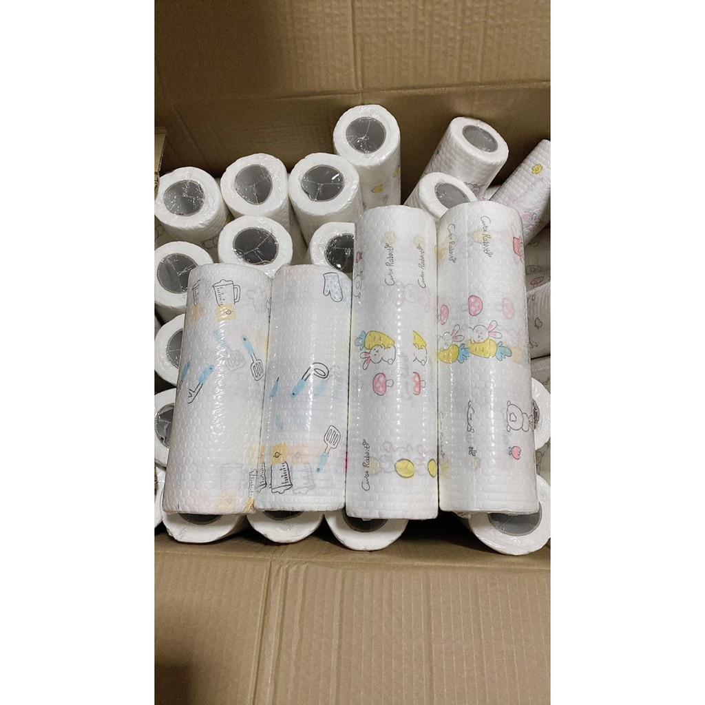 Cuộn khăn lau bếp đa năng tiện dụng ,thấm dầu mỡ có thể tái sử dụng nhiều lần 20cm và 25cm