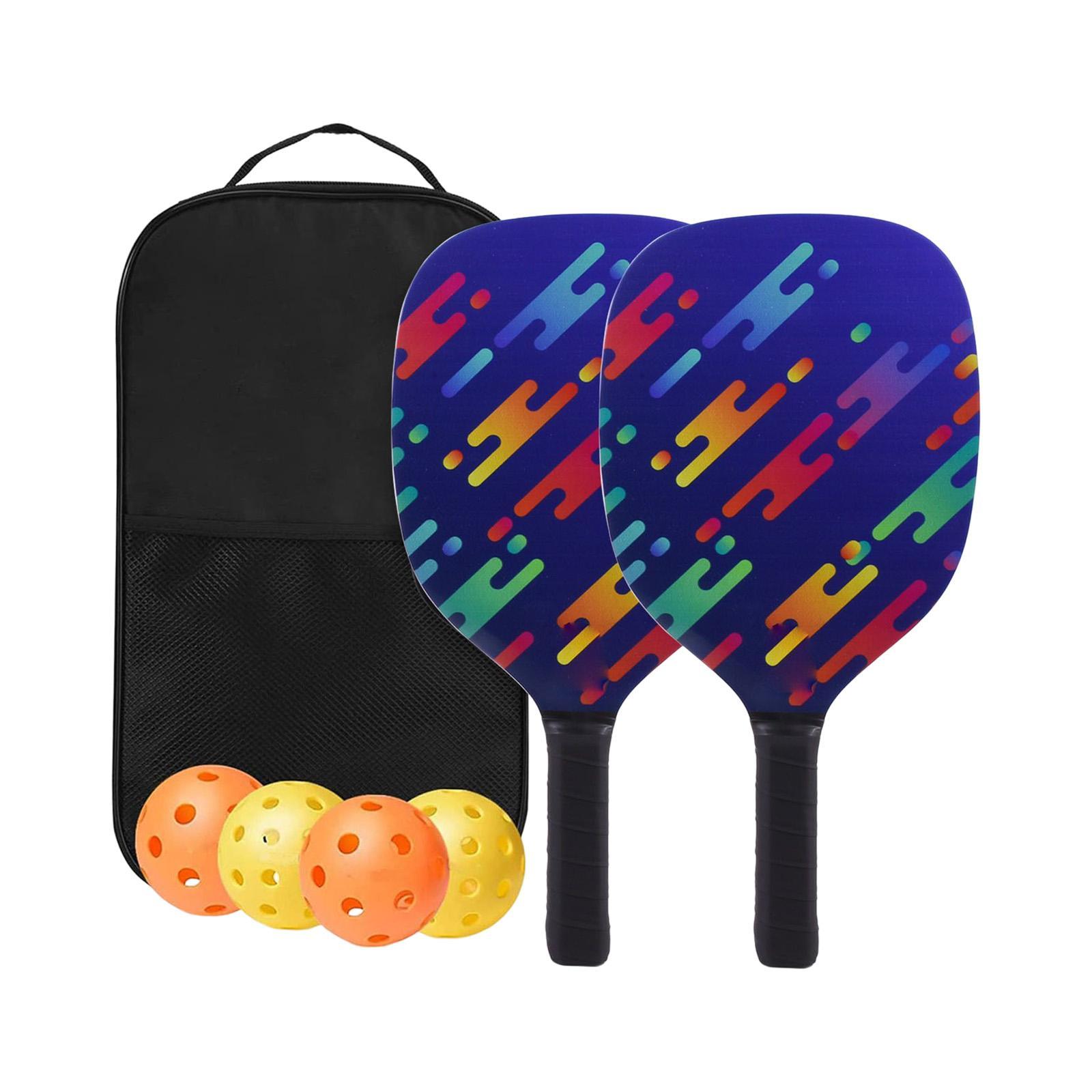 Portable Pickleball Paddles Set Gift Lightweight Pickleball Rackets for Indoor Outdoor