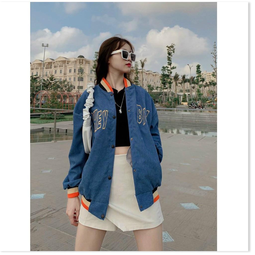 ÁO KHOÁC BOMBER , ÁO KHOÁC NHUNG BOMBER NỮ CỰC ĐẸP SIÊU XINH PHONG CÁCH HÀN QUỐC THỜI TRANG NEMO36 STORE