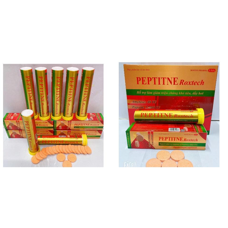 PEPTITNE Roxtech Hỗ Trợ giảm triệu chứng khó tiêu, đầy hơi Hộp 40 viên