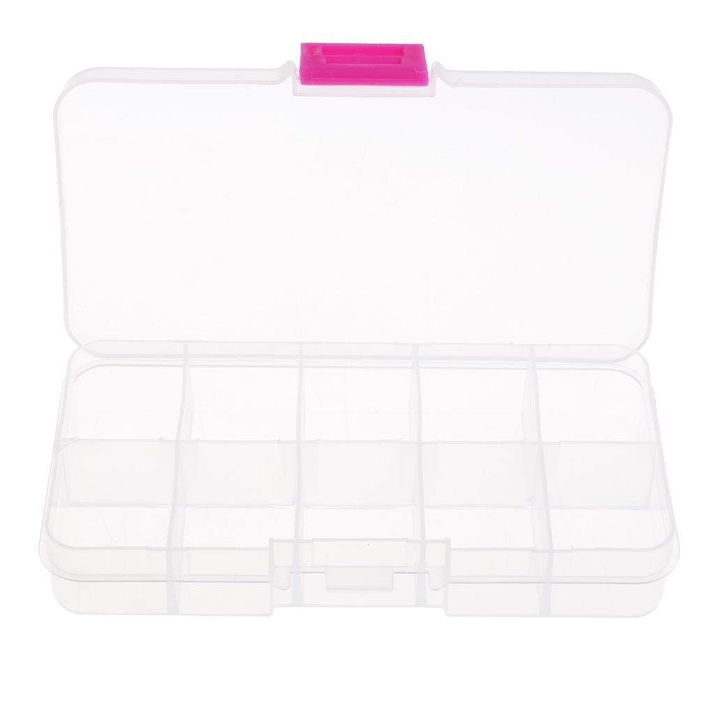 1Pc Transparent Sewing Storage Box Sewing Machine Bobbin Organizer 10 Grids