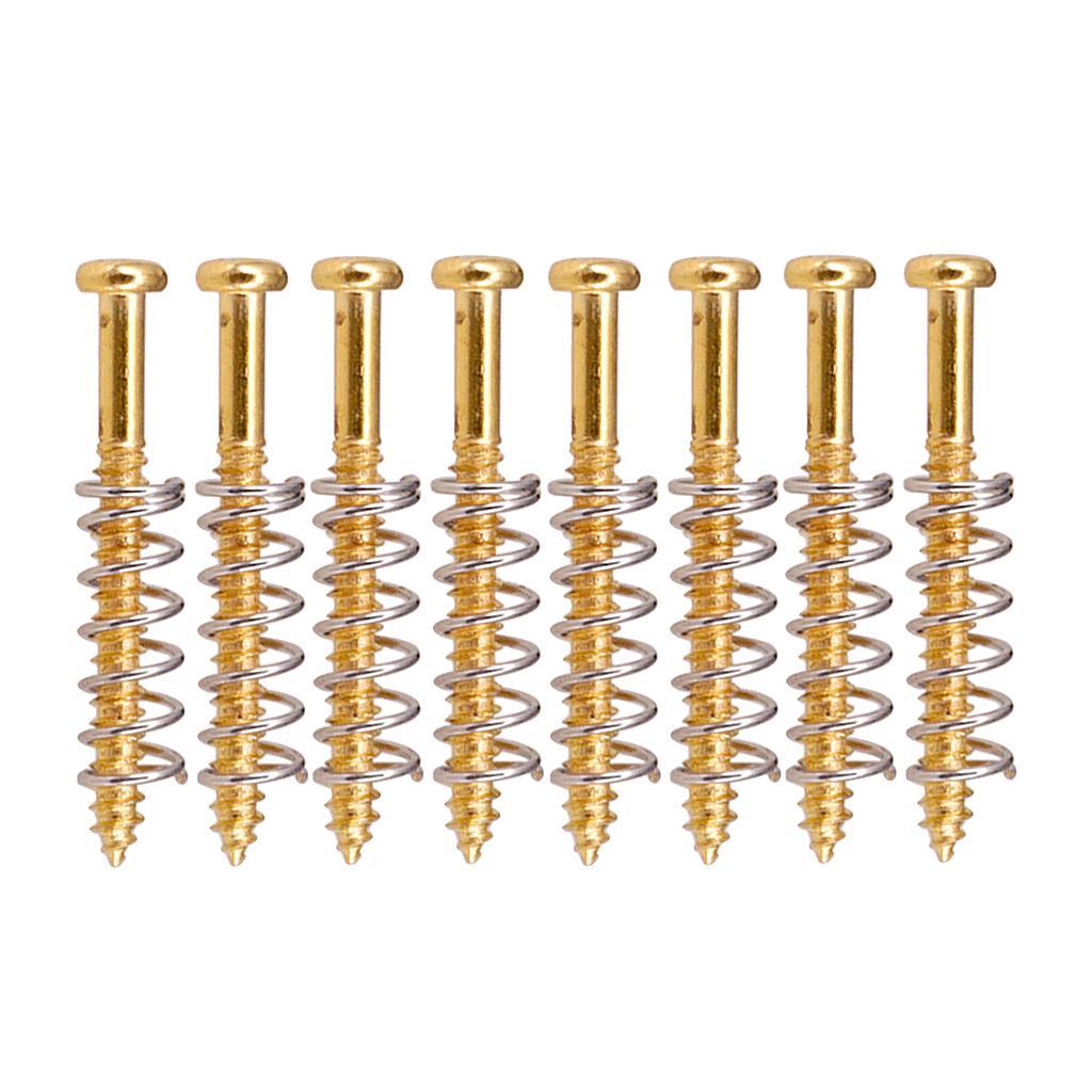 Set of 16 Iron Guitar Bass Pickup Humbucker Ring Mount Screws String Instrument Parts